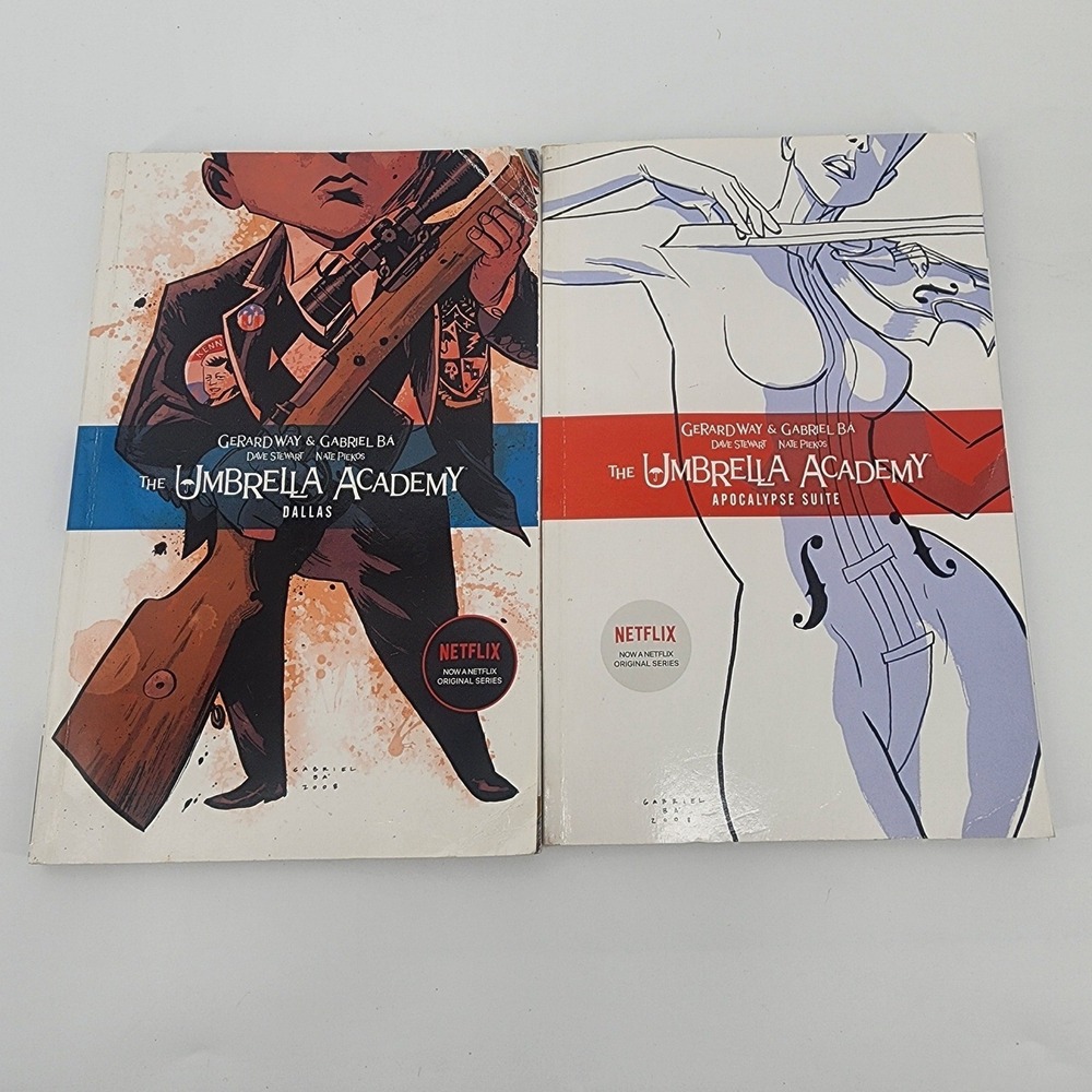 The Umbrella Academy Apocalypse Suite & Dallas Graphic Novel Set Gerard Way Ba